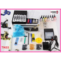 Complete Tattoo Kit Machines Color Inks Power Supply Tko3